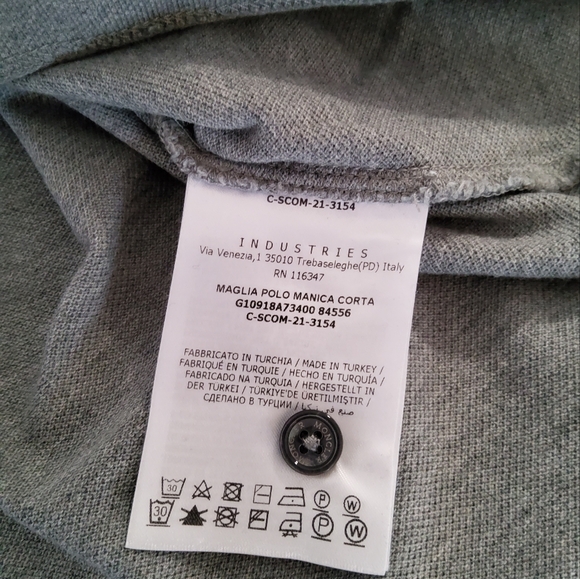 Moncler Gray Polo Shirt Size L - Picture 9 of 10